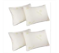 (Pack of 4) Natural Aloe Vera Memory Foam Pillows, Orthopedic Anti Mite Pillows, Extra Fill Memory Foam Pillows for neck & Body Support,Anti snoring, Anti Allerg