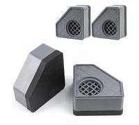 Pack of 4 Non-Slip Mats Washing Machine Feet Damper, Anti Vibration Washing Machine Vibration Damper Anti-Vibration Mat Base Frame for Tumble Dryer Fridge (Grey)