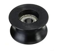 Pack of 4 Nylon Coated U Shaped Pulley Roller Bearings Featuring Track Ball Bearings for Smooth and Quiet Performance in Machinery and Doors