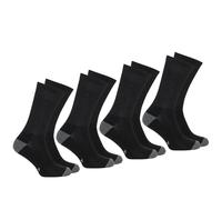 Pack of 4 Pairs of Ecopack Sport Socks pack of black + grey marl