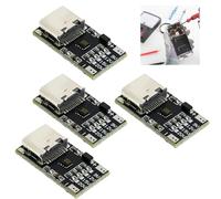 Pack of 4 PD/QC/AFC Decoy Module, Type C Female Input USB Quick Charge Decoy Trigger Module for Notebook Motherboards - Support 9V 12V 15V 20V Fixed Voltage Output for Router Optical Modem