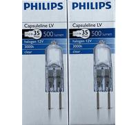 Philips Capsule M75 12v 25W = 35W Halogen Capsuleline GY6.35 2 pin Pack of 10 [EEK: G]