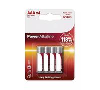 Pack of 4 Philips LR03P4B/10 1.5V AAA Alkaline Batteries, ideal for your devices, provide long-lasting and effective performance, ensuring comfort and efficiency in everyday use.