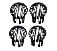 Pack of 4 Plastic Gutter Guards - Keeps Gutter downpipes Clear of blockages from Leaves, Moss, muck, mud, Balls and Other Debris - Flexible and Super