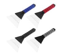 Pack of 4 plastic ice scrapers, ice scrapers suitable for various scenarios such as various freezers and windscreens of cars, ice scraper for defrosting freezers