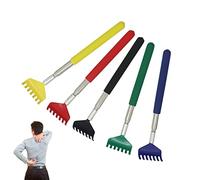 Pack of 4 Portable Extendable Back Scratcher with Telescopic Handle Backscratcher Massage Bear Claw for Women Men (Random Color)