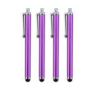 Pack of 4 PURPLE Capacitive/Resistive Touchscreen Stylus Pen Compatible with Ipad/2/3/4/ Ipad Mini Samsung Note 10.1 Galaxy Tab Google Nexus 7 Kindle Fire HD Sony Xperia Tablet S Asus Transformer Pad Infinity Motorola Xoom BlackBerry Playbook HP Slate 2