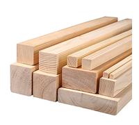 Pack of 4 Rectangle Dowel Rods, 40cm/15.7in Long Unfinished Wooden Wood Sticks Square Natural Hardwood for Crafts DIY Projects and Varnished(2 * 4 * 40cm)