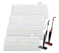 Pack of 4 Replacement Covers for Vileda Steam Plus XXL Steam Cleaner and Vileda Steam XXL Steam Cleaner, Microfibre Replacement Cover for Vileda Steam Cleaner Replacement Covers (2 White + 2 Grey)