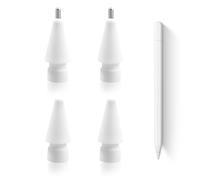 Pack of 4 Replacement Tips for Apple Pencil, Highly Sensitive Pencil Replacement Tips and Precise Control Nibs, Wear Fine Point and Original Tips for Apple Pencil Tips 2nd/1st Gen/USB-C/Pro