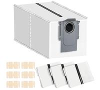 Pack of 4 Reusable Dust Bags Accessories for Roborock Saros 10R / QV35A / Qrevo S/Qrevo Curve / Qrevo Master / Saros 10 / S8 MaxV Ultra / S8 Max Ultra Robot Vacuum Cleaner Replacement Parts 6