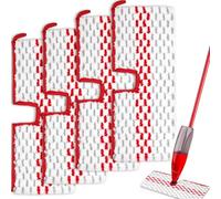 Pack of 4 Reusable Mop Pads for Vileda 1-2 Spraymax Spray Wiper, Floor Mop Replacement Cover for Vileda, Mop Cover for All Stains, Remove Floor