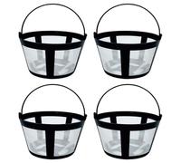 Pack of 4 Reusable Nylon Coffee Permanent Basket Coffee Filter Strainer Tool for Maker and Brews User Friendly Filter