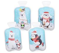Pack of 4 Reusable Pocket Warmers, Hand Warmers, Kinking, Hand Warmers, Penguin, On the Go Pocket Warmer, Heat Kink Cushion, Finger Warmer, Hand Warmer, Heat Pad for Outdoor, Winter, Christmas Gifts