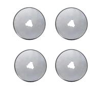 Pack of 4 Rotary Cutter Blades 45 mm, Replacement Blades Round Blades for Rotary Cutter, Replacement Rotary Blade for Crafts, Quilting, Scrapbooking, Sewing