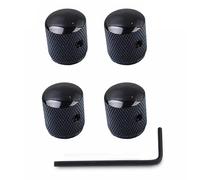 Pack Of 4 Round Metal Knobs Metal Volumes Knobs Bass Control Knobs For Electric Guitar And Bass Volumes And Tone Control