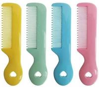 Pack Of 4 Round Tip Bristles Baby Cute Comb Baby Grooming For Sensitive Scalp Skin, for Nursery Newborn Infant Girl Boy Kids Comb