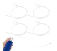 Pack of 4 Spray Cans Extension 60 cm, 4.5 mm Extension for Aerosol Accessories, 360° Flexible Spray Probe Cavity Sealing for Spray Head Spray Can, Cleaning and Painting