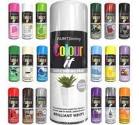 Pack of 4 Spray Paint Brilliant White Gloss Aerosol 400ml Cans - Quick Dry, All Purpose Spray Paint for Interior and Exterior Ideal for Wood, Metal, Plastic, Indoor & Outdoor Use