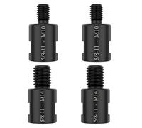 Pack of 4 Stable Grinders Adapters Convert 5/8~11 Female Thread to M 10 and M 14 Male for Easy Tool Compatibility Featuring Steel Common Thread Adapters