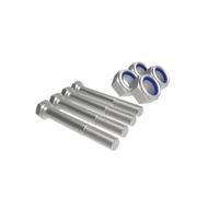 Pack of 4 Suspension Leaf Spring Eye Bush Bolts to fit Ifor Williams Trailers 8.8 Zinc Plated High Tensile M12 12mm Hexagon Head Bolts Strong and Durable (Pack of 4 - M12 x 80mm)
