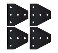 Pack of 4 T Shaped Corner Bracket Connecting Plate Aluminium Profile Corner Bracket Plate Angled Aluminium T Shaped Aluminum Profile Connector