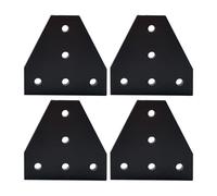 Pack of 4 T Shaped Corner Bracket Connecting Plate Aluminium Profile Corner Bracket Plate Angled Aluminium T Shaped Aluminum Profile Connector