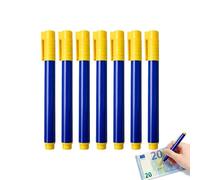 Pack of 4 This is a counterfeit money pens, including counterfeit money marker pens and banknote recognition pens, which can detect counterfeit US dollars, euros (7 pieces blue)