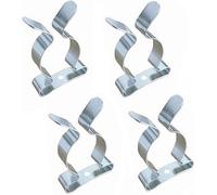 Pack of 4 Tool Spring Terry Clips 12mm - 38mm Garage/Shed Storage Grip Tidies Wall Mounted Tool Spring Terry Clips Storage Hangers for Garages Sheds Yards Cupboards (with Screws) (12mm (1/2 inch))