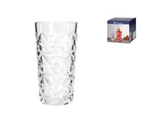 Pack of 4 Transparent Glass Tumblers for Long Drink 36cl