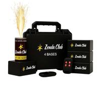 Pack of 4 Triggers + 5 Gold Stage Jets 2m 50s | Remote Shooting Kit with Wireless Remote Controls - Ideal for Weddings & Parties Zenda Club®