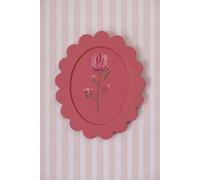 Pack Of 4 Unprimed Wall Mounted Decorative Oval Scallop Plates/ Plaques - Paintable - 35Cm X 29Cm X 1.9Cm Mdf - Hello Nook