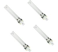 Pack of 4 UV Light Bulbs lamp 5W 7W 9W 11W 13W, Replacement Bulb for UV PLS Replacement Bulbs for UVC Pond Filters and clarifiers (11)…