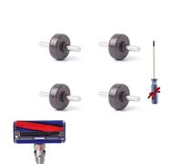 Pack of 4 Vacuum Cleaner Replacement Wheels Front Wheels Repair Parts Compatible with Shark NV350 NV42 NV80 UV420 NV70 NV41 NV650W HV292 HV320W HV320C HV324Q UV330 UV425CCO More General Series