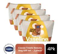 VASELINE Cocoa Treats Beauty Bag Gift set 2 piece, Pack of 4
