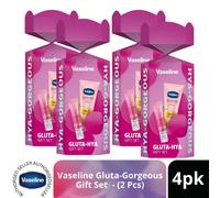 VASELINE Gluta-Hya Gorgeous Gift set 2 pc, Pack of 4