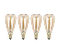 Pack of 4 Vintage Incandescent Bulbs E14 220V St48 25W 40W 60W Retro Filament Pendant Light Bulbs