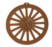 Pack of 4 - Wagon Wheel Wall Decorations - Great Western Cowboy Party