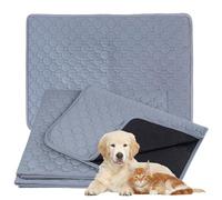 Pack of 4 Washable Puppy Pads, 60 x 45 cm, Reusable PIPI Mats, Dog Blanket, Waterproof, Non-Slip Dog Mat, Incontinence, Urine Pads for Floor, Sofa, Car, Travel