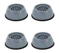 Pack of 4 Washing Machine Foot Pads, Vibration Damper Foot Pads, Furniture Rubber Vibration Dampening Pads, Non-Slip Rubber Foot Pad for Tumble Dryer, Dryer, Dishwasher, Noise Reduction