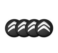Pack Of 4 Wheel Hub Caps for Citroen Berlingo III XL 2018-56mm,Hub Centre Caps Hub Caps Rim Cap Sticker Car Wheel Center Cover Badge Sticker Rim Protection Cover Wheel Hub Cover,BlackA