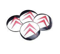 Pack Of 4 Wheel Hub Centre Caps for Citroen C5 X C4 C3 C2 C1 DS3 D-S4 DS5 C6 56mm, Car Hub Cover Sticker Waterproof Dust Proof Rust-Proof Decorative Accessories,Pink