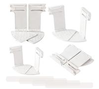 Pack of 4 White Fitted Sheet Holders - Adjustable Bed Sheet Holder, Mattress Holder Against Slipping, Bed Sheet Tensioners Hold with Invisible Mounting Strips, Suitable for Any Mattress Size