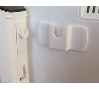 (Pack of 4) White Remote Control Holder by electrosmart® for TV/Video/Car Radio/CD/DVD Player Remote Controls etc