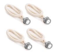 Pack of 4 Wick for Lamp, Replacement Wick for Oil Lamp, Oil Lamp Wick Replacement Air Control Catalytic Burner Lamp Wick for Burner Diffuser Aromatherapy Home Decoration, Silver