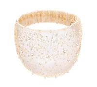 Pack of 4 Women's Hair Bands, White Pearl Headbands, Lace Headbands, Retro Hair Band, Pearl Bandanas, Elastic Hair Scarf, Yoga Headscarves, Hair Accessories for Women, Girls, Champagne