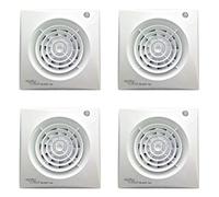 Pack of 4 x Envirovent SILENT-100PIR"Silent" Extractor Fans with PIR/Timer SIL100PIR
