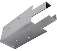 Pack of 4 x Galvanised Mortice Arris Rail Brackets (200mm x 62mm x 62mm)