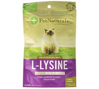 Pack of 4 x Pet Naturals of Vermont L-Lysine for Cats Chicken Liver - 60 Chewables