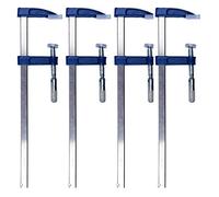 Pack of 4 x Wood Working F-Clamps 50mm x 300mm Heavy Duty Cast Iron Clamp Heads